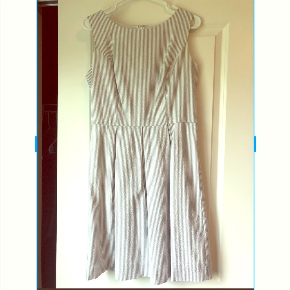 Seersucker Sleeveless Dress